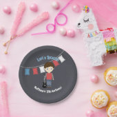 Rock Star Verjaardag Jongen Papieren Bordje (Feest)