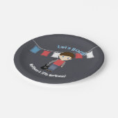 Rock Star Verjaardag Jongen Papieren Bordje (Gekanteld)