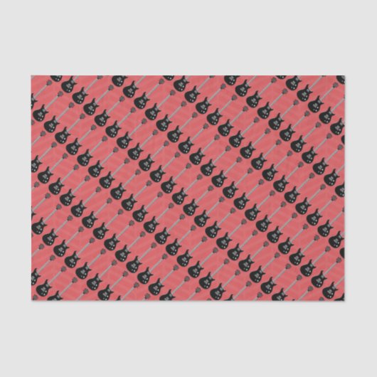 Rock Star Verjaardag Jongen Tissuepapier (Voorkant)