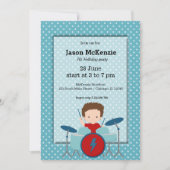 Rock Star verjaarfeest Kaart (Voorkant)