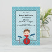 Rock Star verjaarfeest Kaart (Staand voorkant)