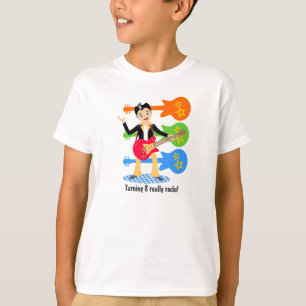 Rock star verjaarjongen t-shirt