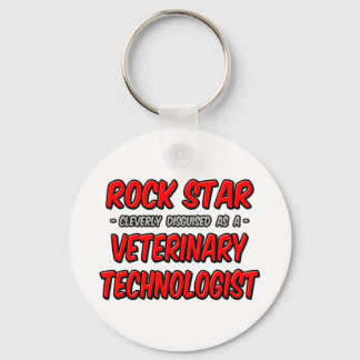 Rock Star ... Veterinary Technoloog Sleutelhanger