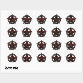 Rock Star Vierkante Sticker (Vel)