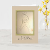 Rock Star voor zijn verjaardag Kaart (Gele Bloem)