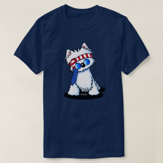 Rock Star Westie T-Shirt (Design voorkant)