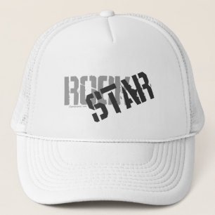 Rock Star White Trucker's Pet, Mesh Pet