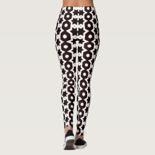 Rock Star Zwart & Wit XS-XL_Leggings Leggings
