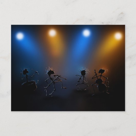 Rock Stars Briefkaart (Voorkant)