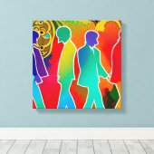 Rock Stars Canvas Afdruk (Insitu (Houten vloer))