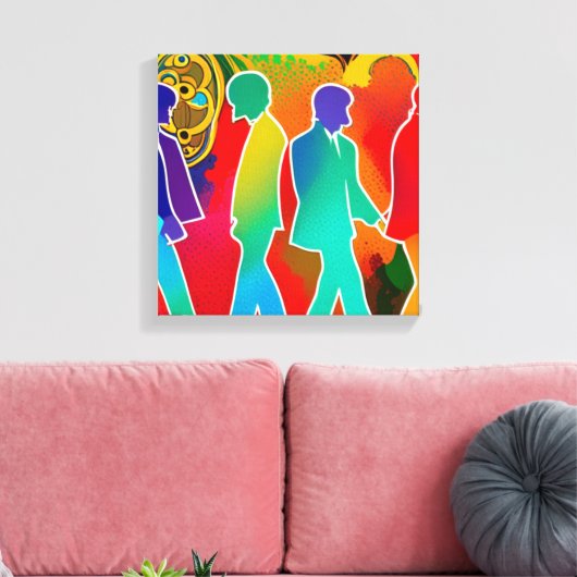 Rock Stars Canvas Afdruk (Insitu (Woonkamer))