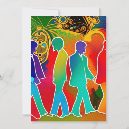 Rock Stars Feestdagenkaart (Voorkant)