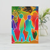 Rock Stars Feestdagenkaart (Staand voorkant)