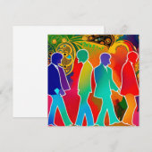 Rock Stars Feestdagenkaart (Voorkant / Achterkant)