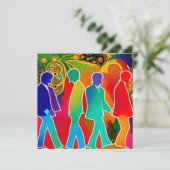 Rock Stars Feestdagenkaart (Staand voorkant)