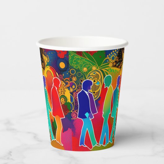 Rock Stars Papieren Bekers (Achterkant)