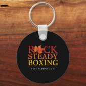 Rock Steady Boxing Autumn Leaf Sleutelhanger (Voorkant)