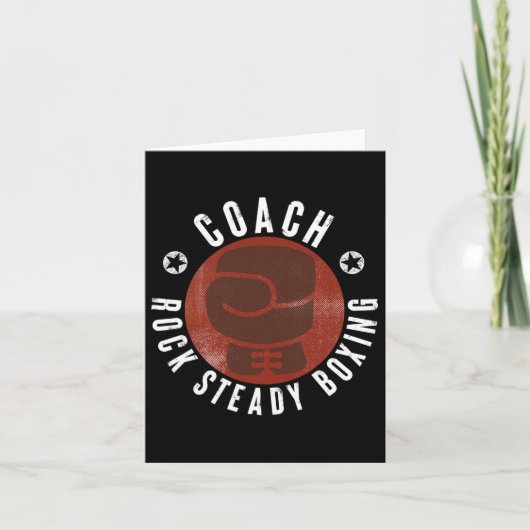 Rock Steady Boxing Coach Kaart (Voorkant)