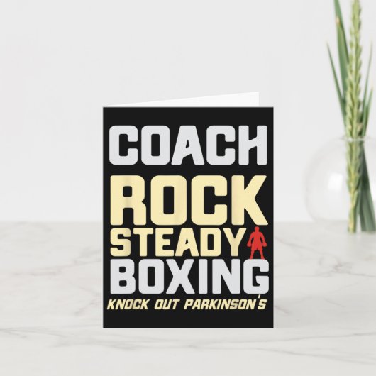 Rock Steady Boxing Coach Verslaat Parkinson's Kaart (Voorkant)