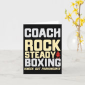Rock Steady Boxing Coach Verslaat Parkinson's Kaart (Gele Bloem)