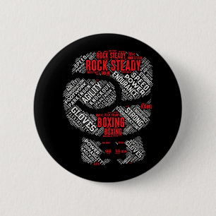 Rock Steady Boxing Glove Parkinsons Ronde Button 5,7 Cm