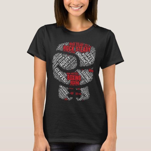 Rock Steady Boxing Glove Parkinsons T-shirt (Voorkant)