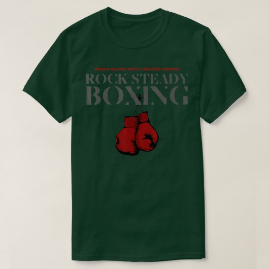 Rock Steady Boxing-handschoenen met een groter doe T-shirt (Design voorkant)