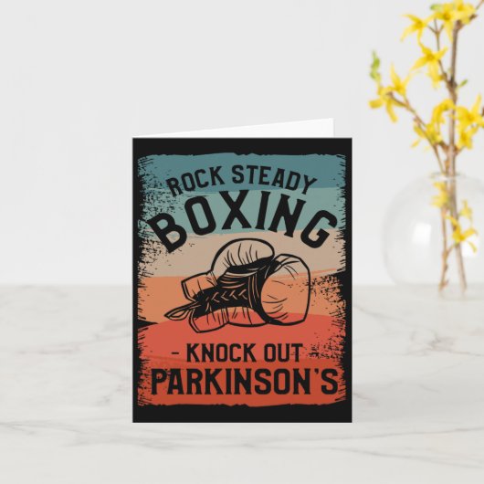 Rock Steady Boxing heeft het bewustzijn van Parkin Kaart (Gele Bloem)