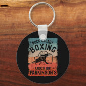 Rock Steady Boxing heeft het bewustzijn van Parkin Sleutelhanger (Voorkant)