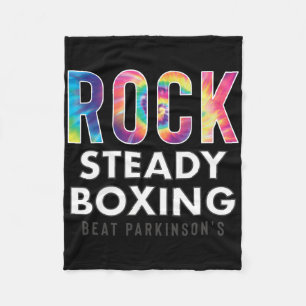Rock Steady Boxing Hippie Tie Dye Nieuw Fleece Deken