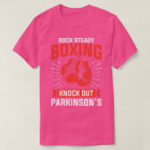 Rock Steady Boxing Knock Out Parkinsons Boxer Long T-shirt (Design voorkant)
