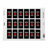 Rock Steady Boxing Knock Out Parkinson's  Etiket (Full Sheet)