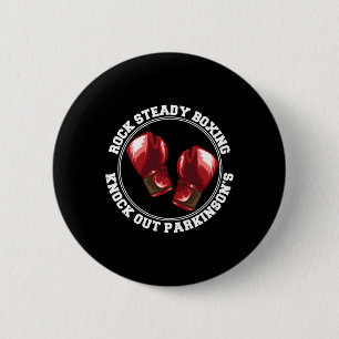 Rock Steady Boxing Knock Out Parkinsons Fighter Re Ronde Button 5,7 Cm