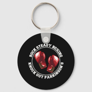 Rock Steady Boxing Knock Out Parkinsons Fighter Re Sleutelhanger