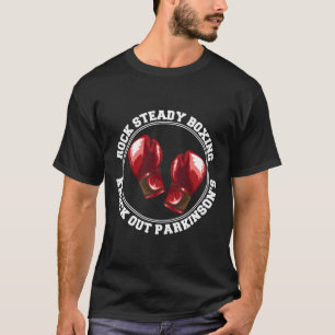 Rock Steady Boxing Knock Out Parkinsons Fighter Re T-shirt
