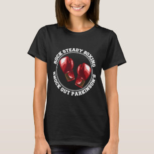 Rock Steady Boxing Knock Out Parkinsons Fighter Ro T-shirt