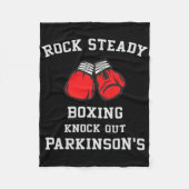 Rock Steady Boxing Knock Out Parkinsons Fleece Deken (Voorkant)