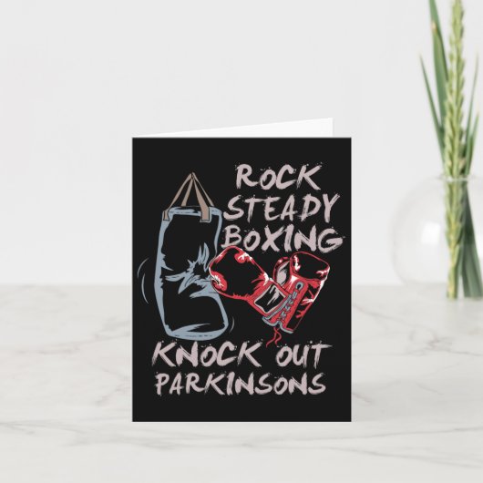 Rock Steady Boxing Knock Out Parkinsons Kaart (Voorkant)