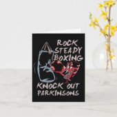 Rock Steady Boxing Knock Out Parkinsons Kaart (Gele Bloem)
