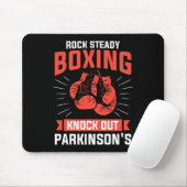 Rock Steady Boxing Knock uit Parkinson Boxer Muismat (Met muis)