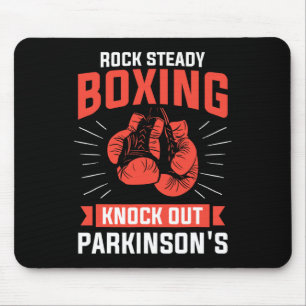 Rock Steady Boxing Knock uit Parkinson Boxer Muismat