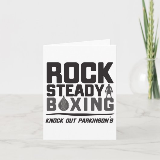 Rock Steady Boxing Knock uit Parkinson Kaart (Voorkant)
