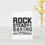 Rock Steady Boxing Knock uit Parkinson Kaart (Gele Bloem)