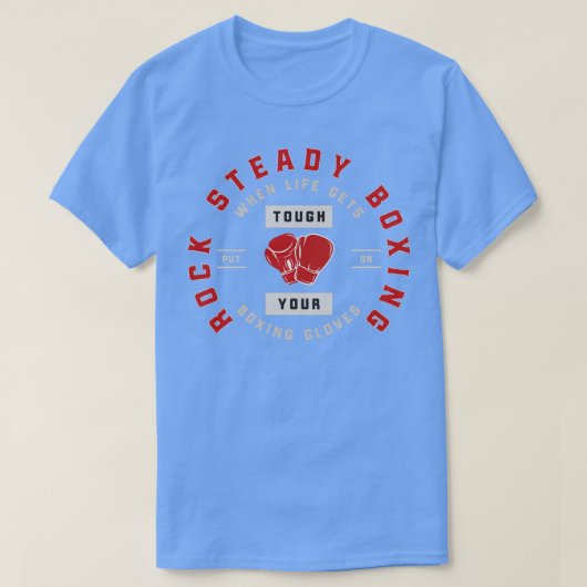 Rock Steady Boxing Parkinson S Wanneer het leven a T-shirt (Design voorkant)