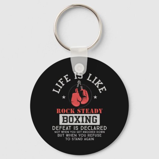 Rock Steady Boxing Parkinson's 2 Sleutelhanger (Voorkant)