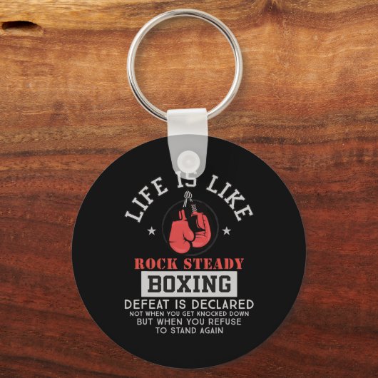 Rock Steady Boxing Parkinson's 2 Sleutelhanger (Voorkant)