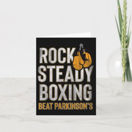 Rock Steady Boxing Parkinson's Autumn Glove Vinta Kaart (Voorkant)