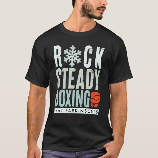 Rock Steady Boxing Parkinson's Winter Edition T-shirt (Voorkant)