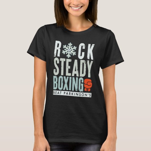 Rock Steady Boxing Parkinson's Winter Edition T-shirt (Voorkant)