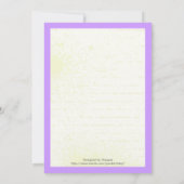 Rock ster girly elektrische gitaar verjaardag kaart (Achterkant)